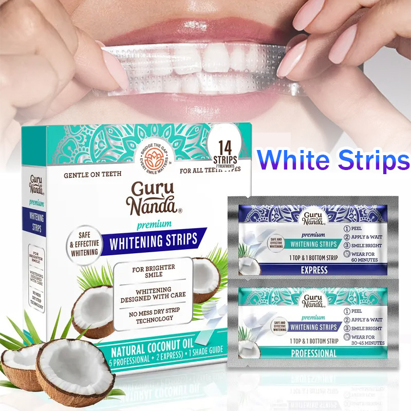 Teeth Whitening Essence - 1/2/3 Boxes Coconut Oil White Strips,Tooth