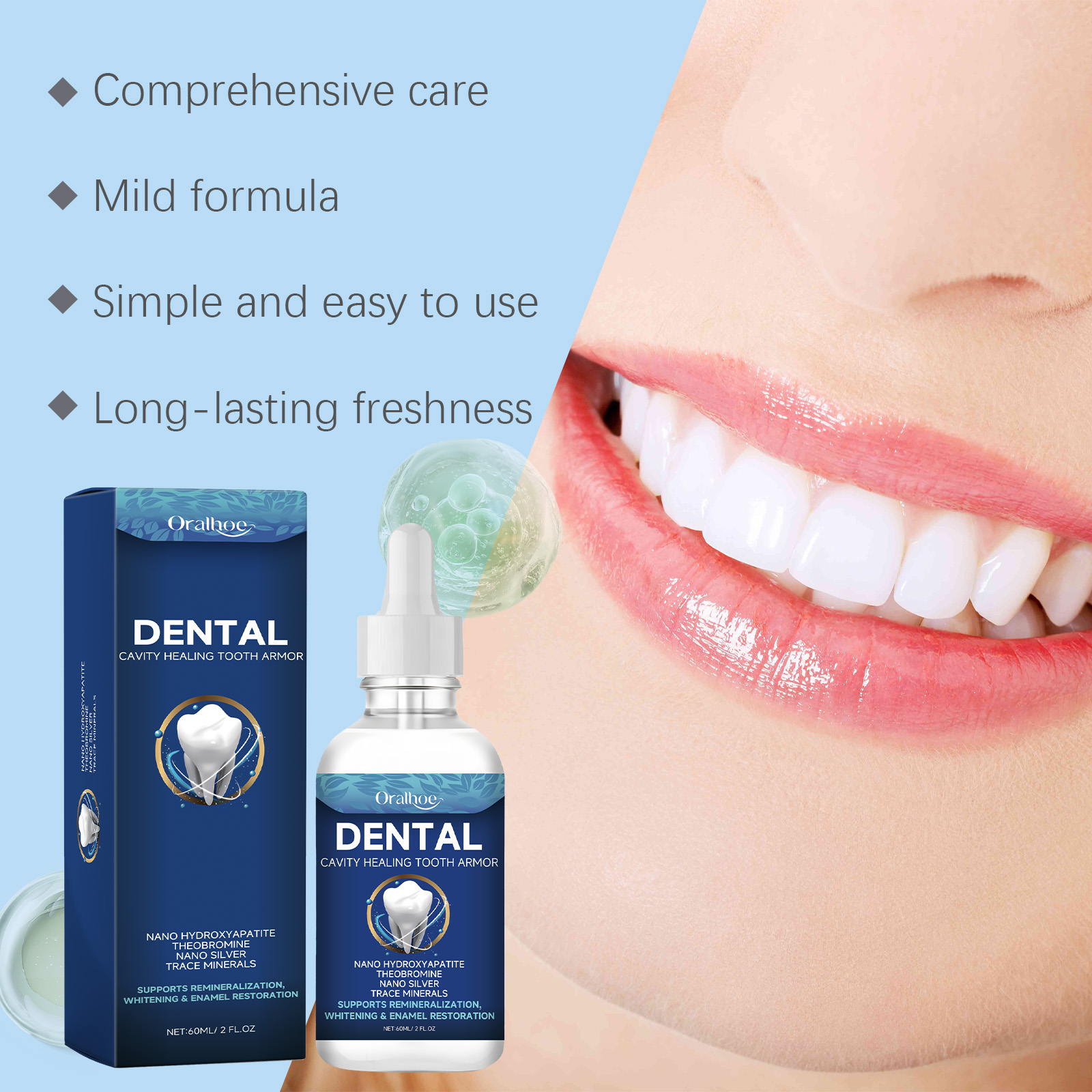 Oralhoe Teeth Brighten Serum L - огляд і ціна Teeth Whitening Essence