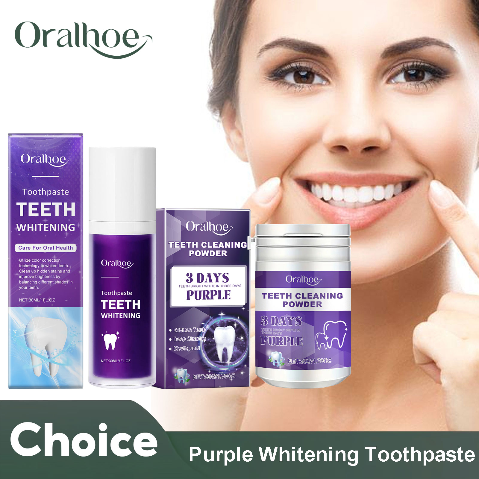 Purple Corrector Teeth Whiteni - огляд і ціна Teeth Whitening Essence