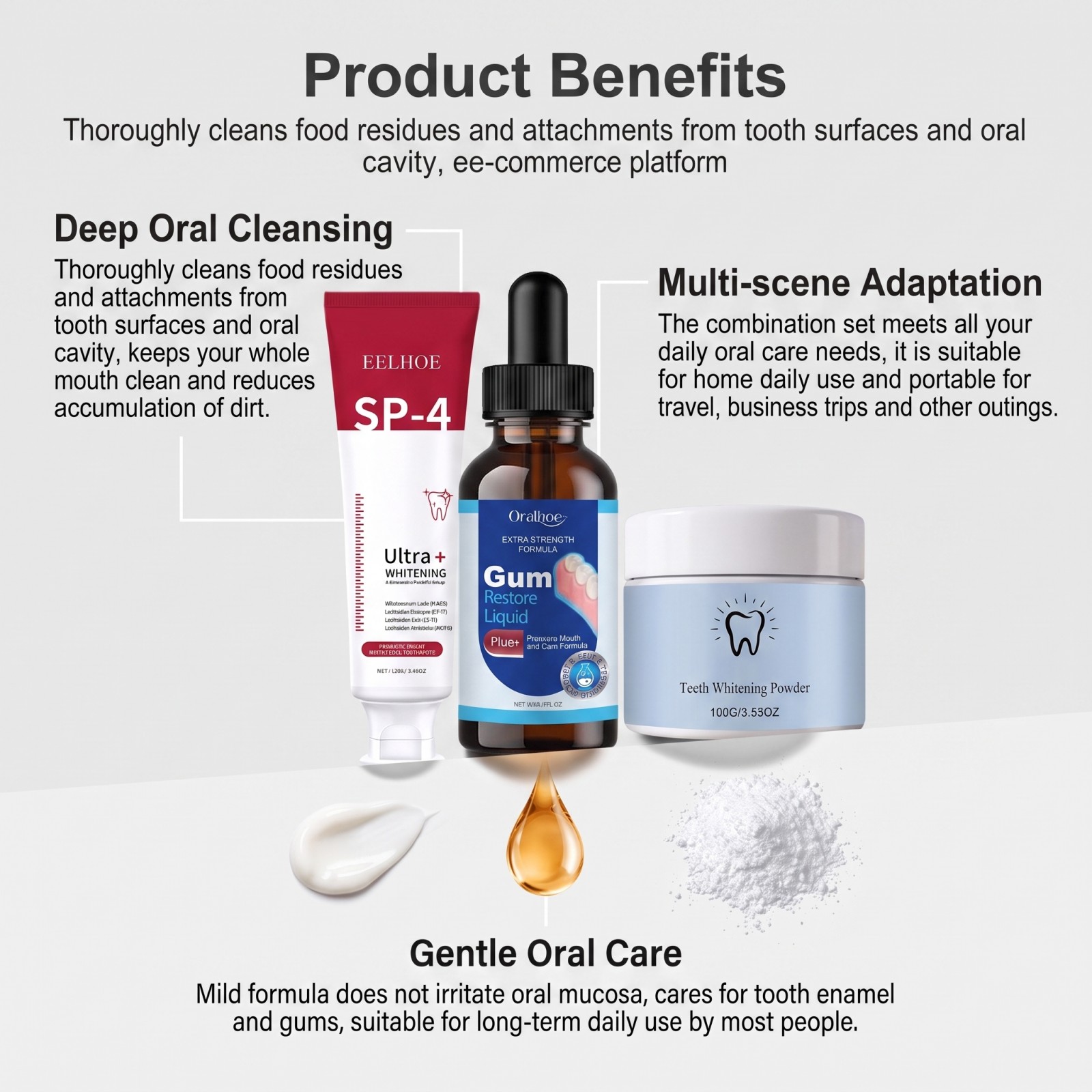 Oral Care Combo Set Whitening  - огляд і ціна Teeth Whitening Essence