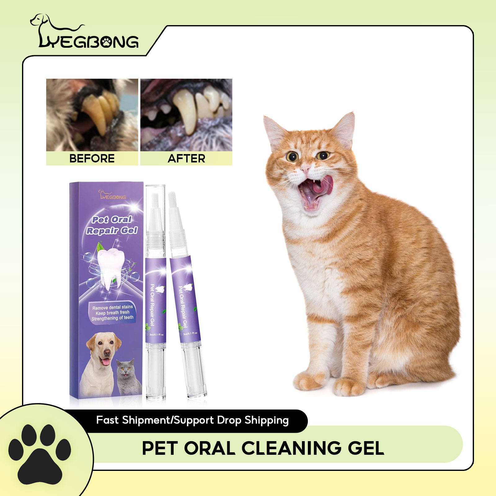 Pet Oral Repair Gel Puppy Tart - огляд і ціна Teeth Whitening Essence