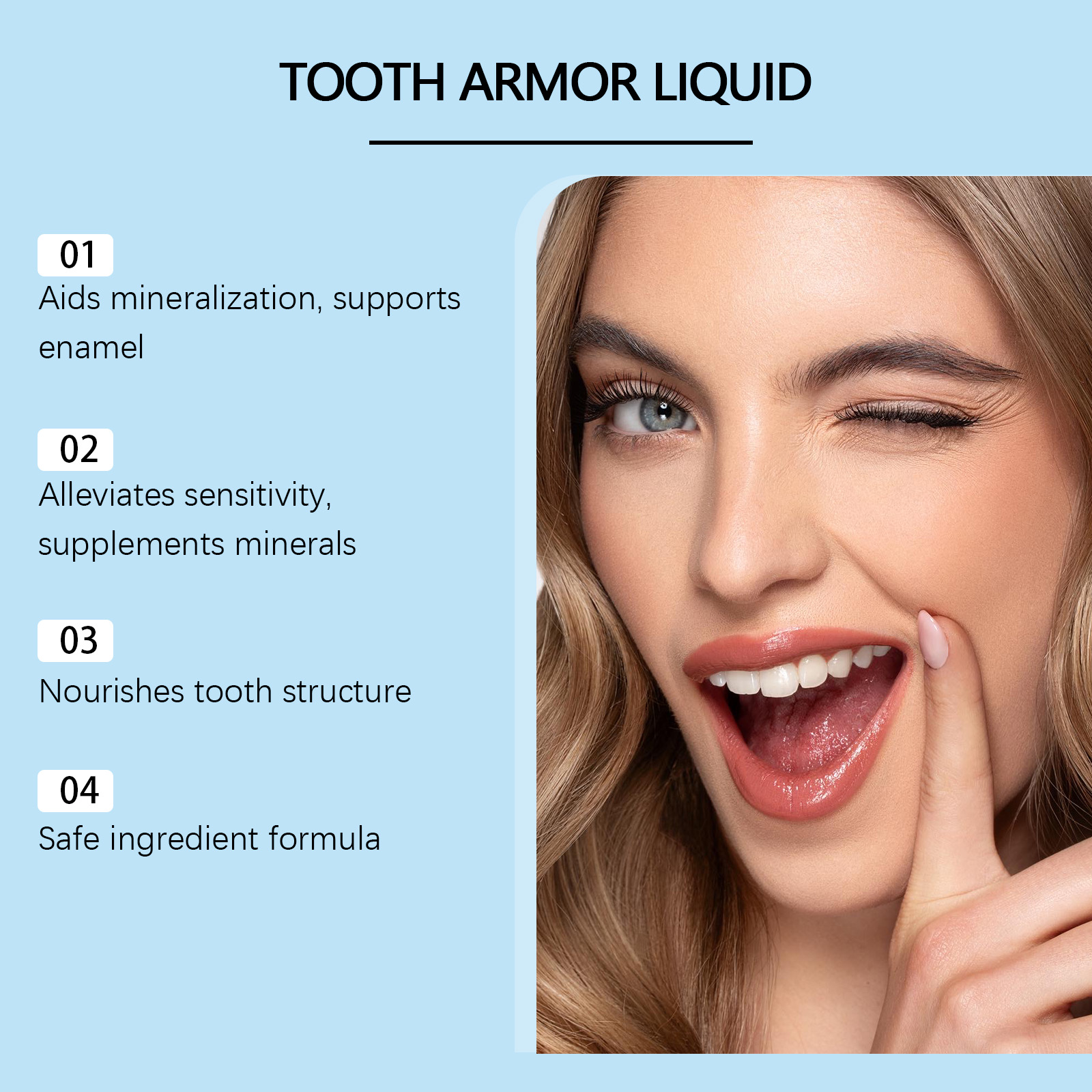 Tooth Care Liquid Hydroxyapati - огляд і ціна Teeth Whitening Serum