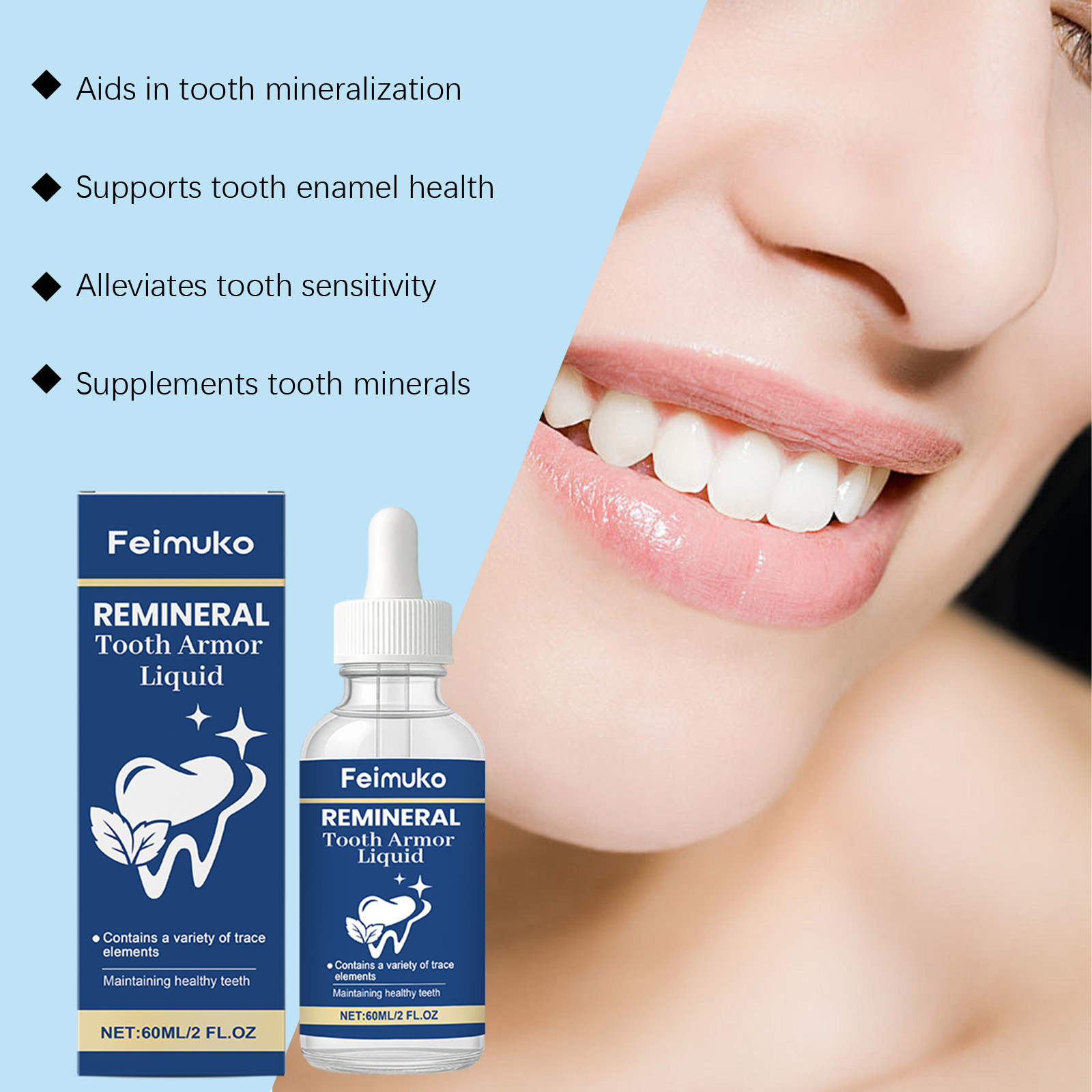 Tooth Care Liquid Hydroxyapati - огляд і ціна Teeth Whitening Serum