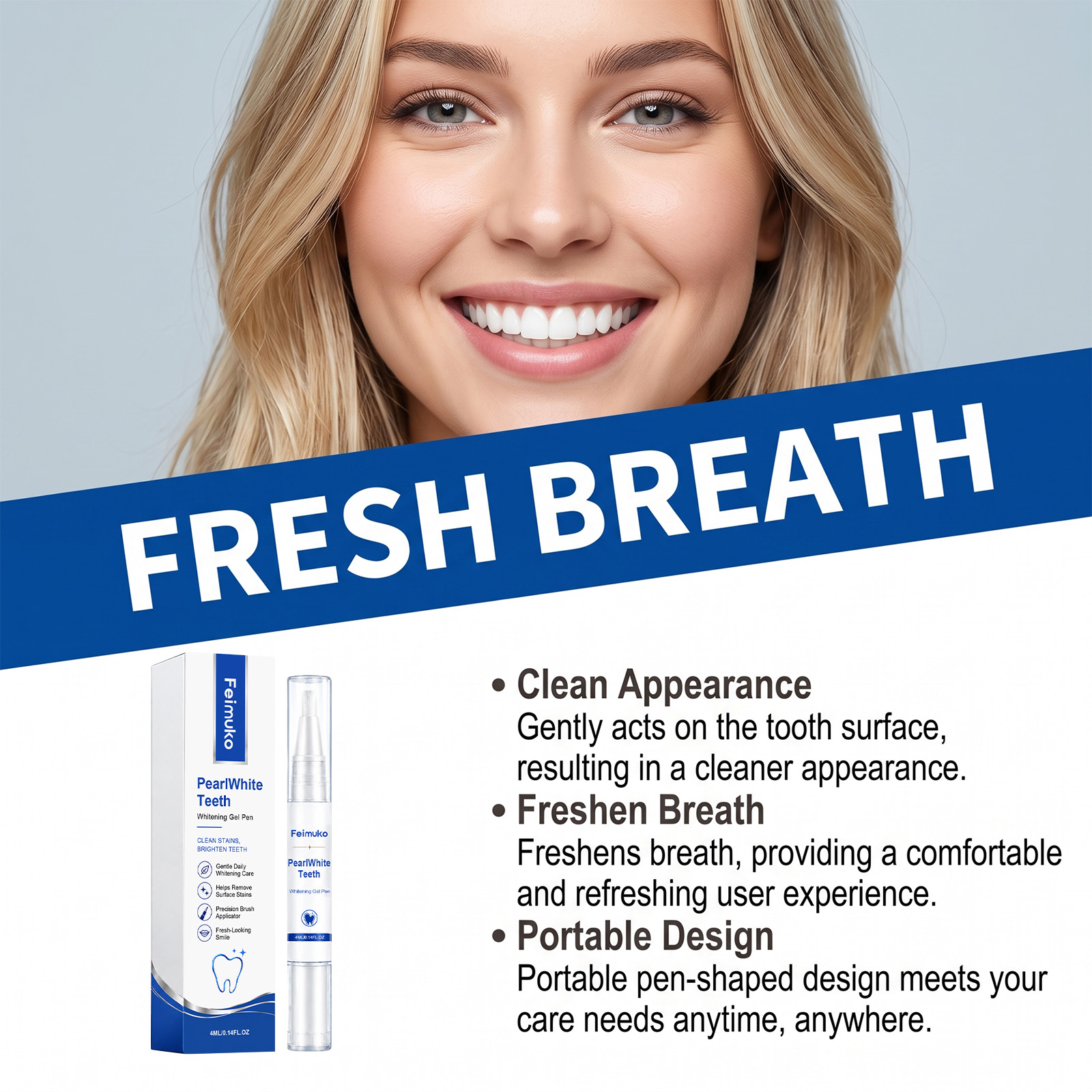 Portable Teeth Whitening Gel P - огляд і ціна Teeth Paint Whitening