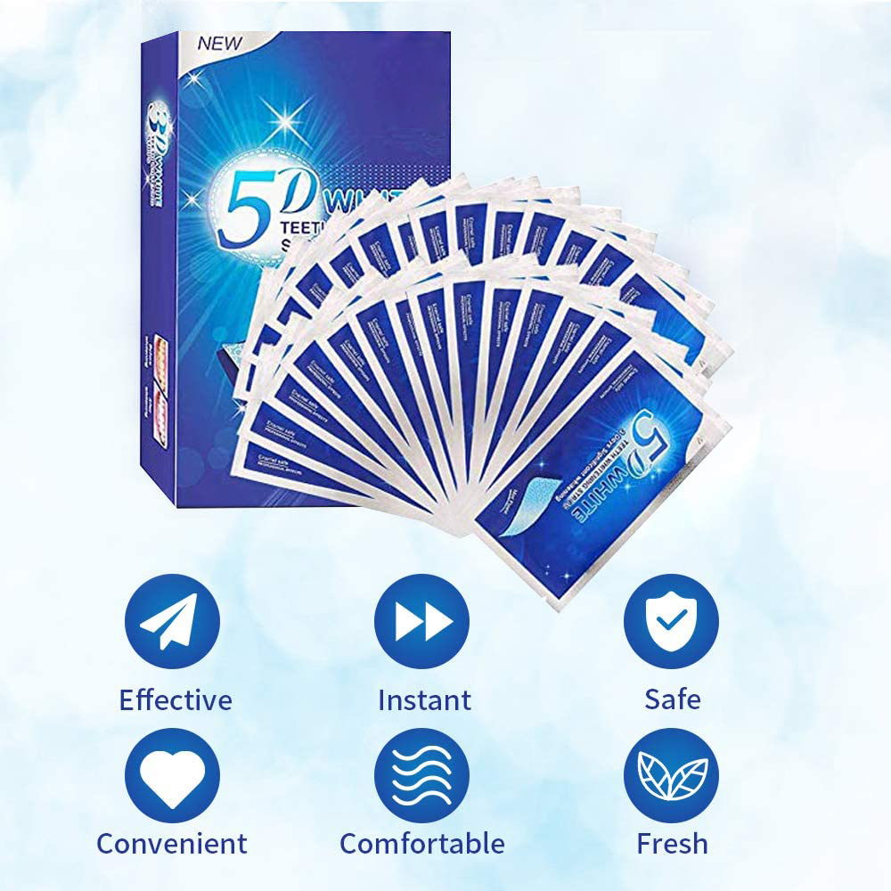 5D White Teeth Whitening Strip - огляд і ціна Teeth Whitening Essence