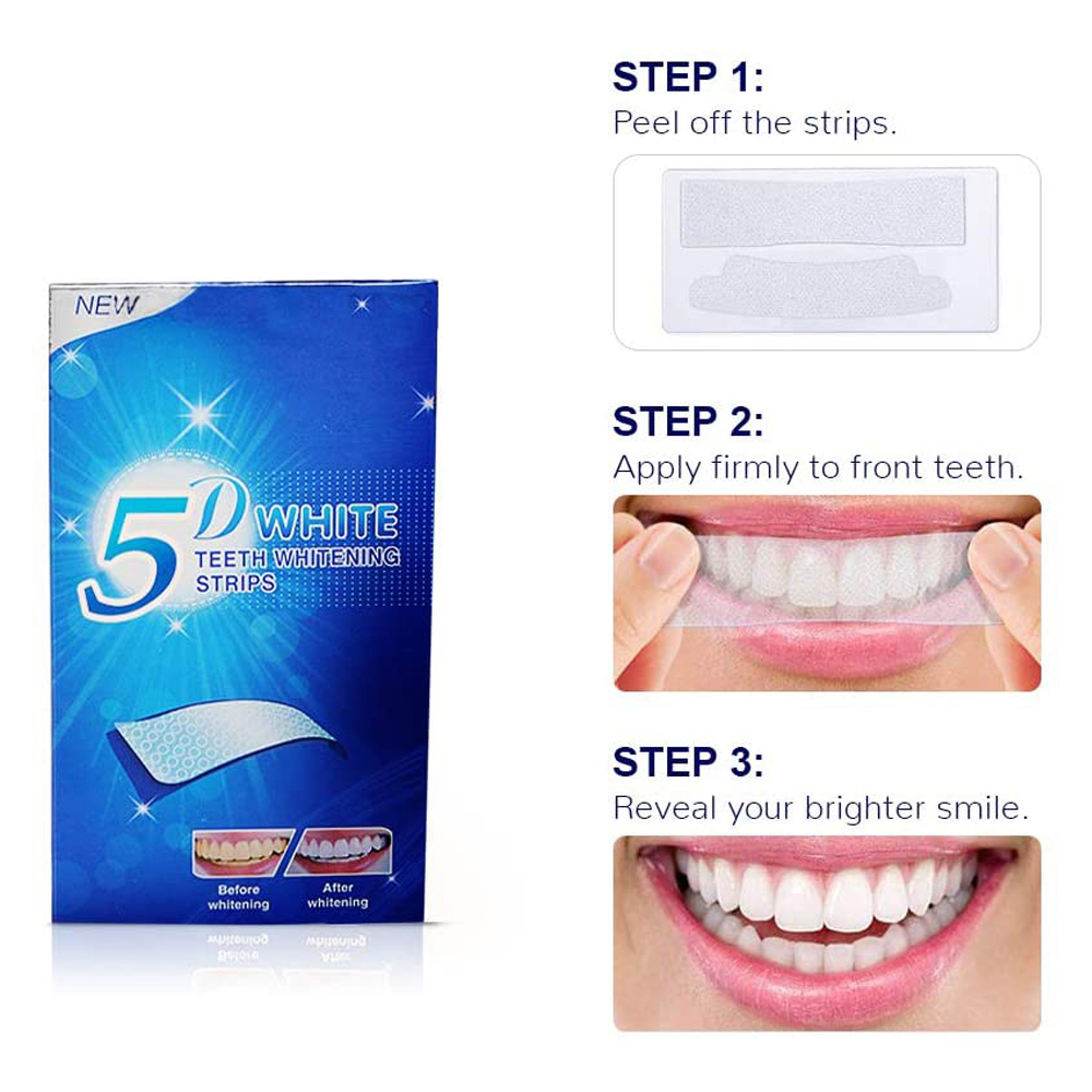 5D White Teeth Whitening Strip - огляд і ціна Teeth Whitening Essence