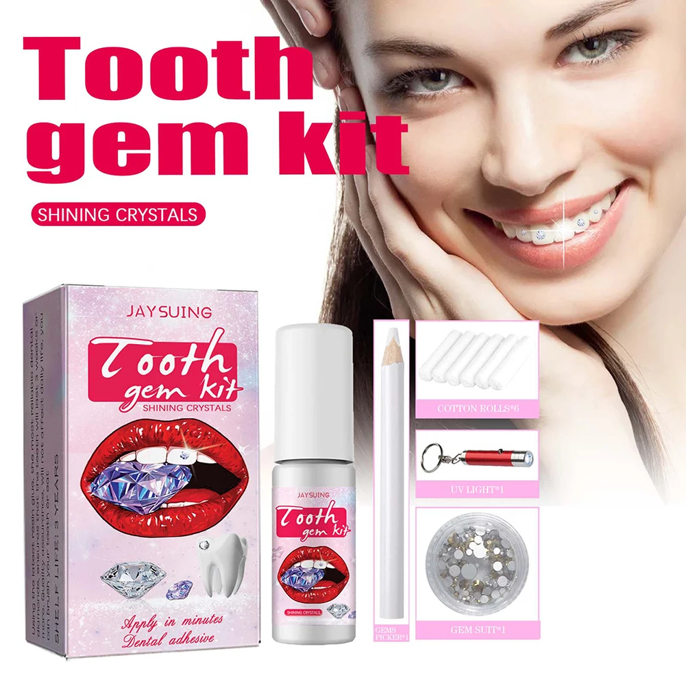 DIY Tooth Gems Kit with Crysta - огляд і ціна Teeth Whitening Levels
