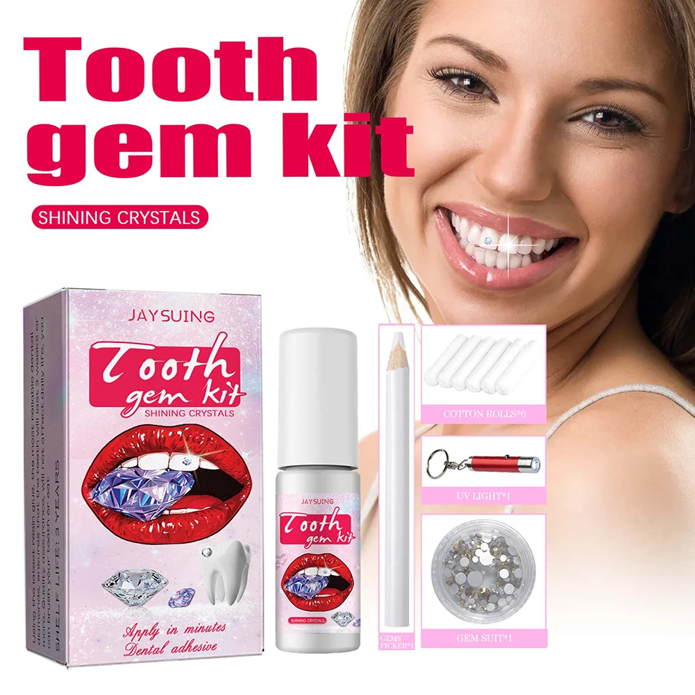DIY Tooth Gems Kit with Crysta - огляд і ціна Teeth Whitening Levels