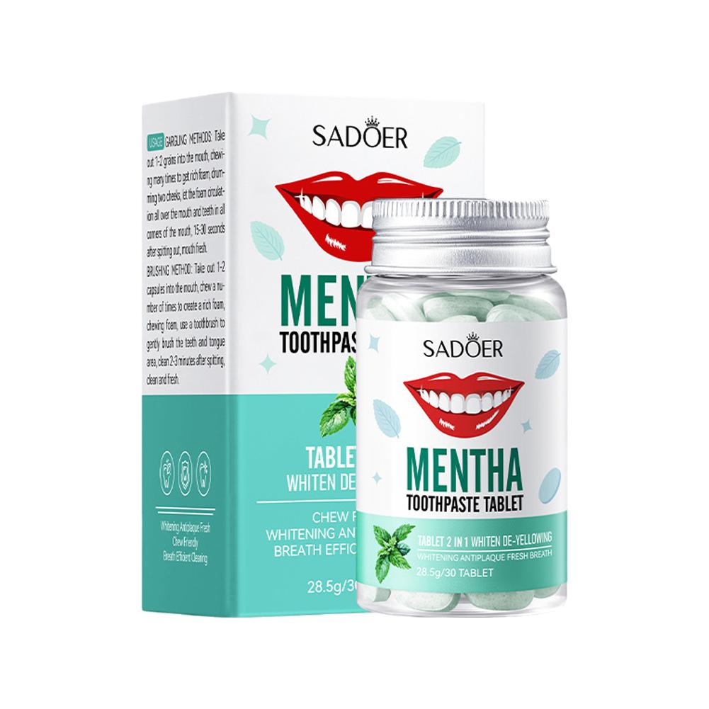 Mint Solid Toothpaste Tablets  - огляд і ціна Teeth Whitening Levels