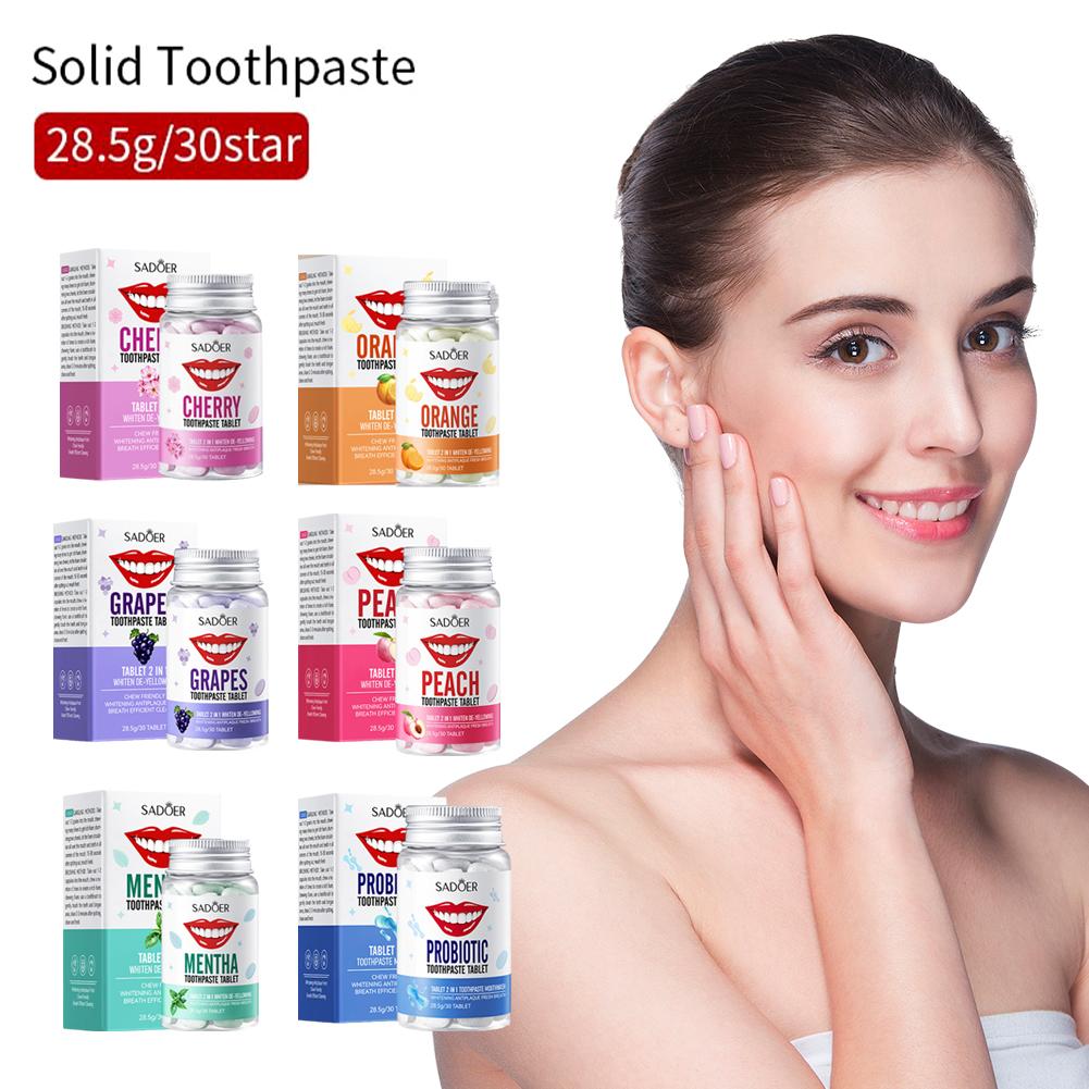 Mint Solid Toothpaste Tablets  - огляд і ціна Teeth Whitening Levels